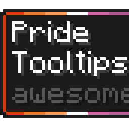 Lesbian Pride Flag Tooltip (Frame-only 7-Color)