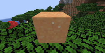 Beige concrete powder