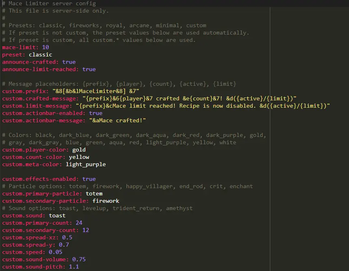 Configuration file
