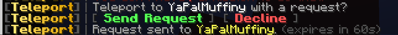 Teleport request