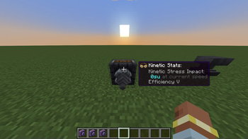 By wearing goggles, you can see what kind of enchantment a block