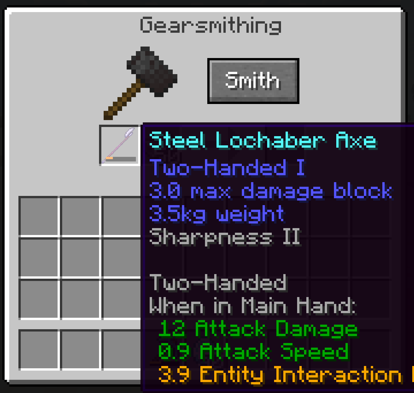 custom metal + enchantment 1
