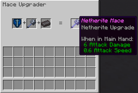 MaceUpgradeTable