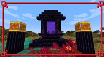 Obsidian Bricks and Lava Lamp