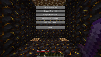 Configuration menu!