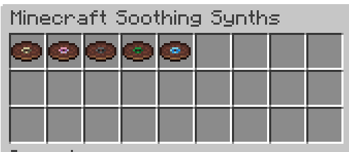 Minecraft Soothing Synths Discs