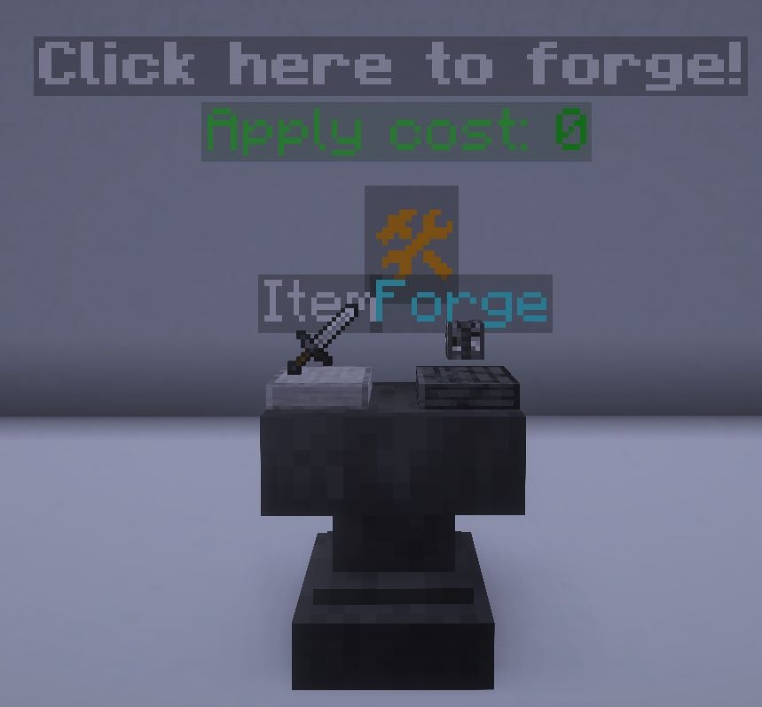 Example to forge the item