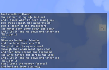 Sample Text 2: Lyrics