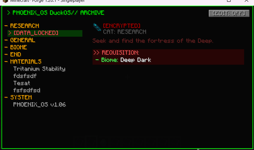 Locked entry.