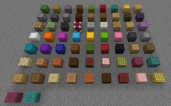 All the blocks in the mod