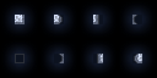 Moon phases used for icons