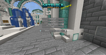 Minecraft main menu