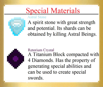 Special Materials