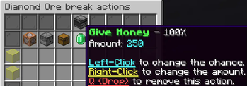 Break Actions menu