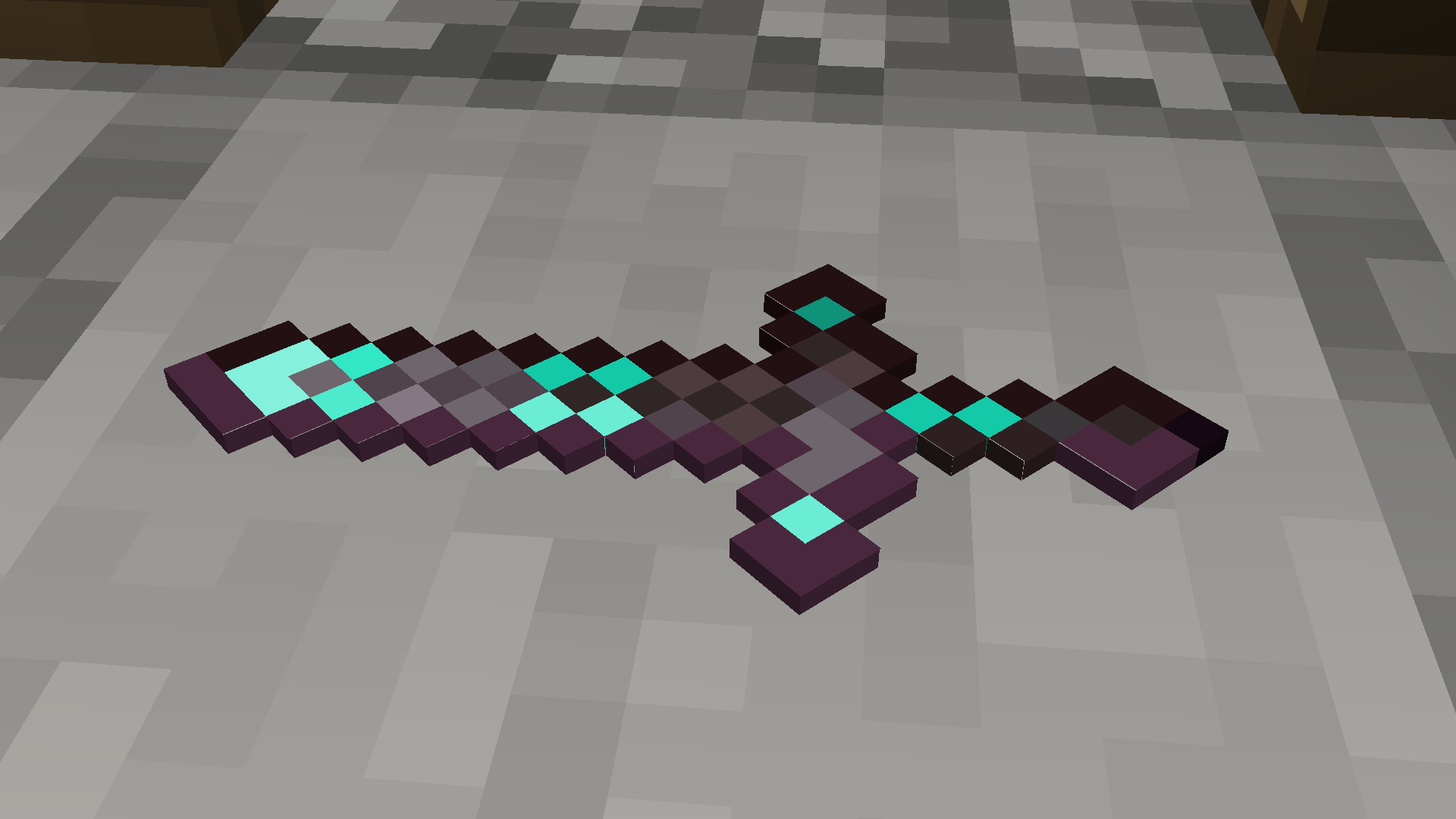 The nethermond sword is a powerful sword made from netherite and diamond ingots