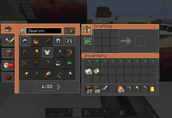 Crafting Table Menu