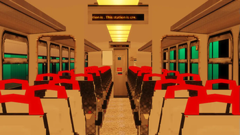 Interior of a Class 153