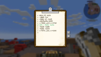Coordinate list