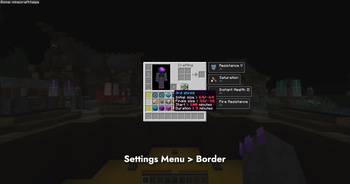 Menu > Settings > Border Shrink