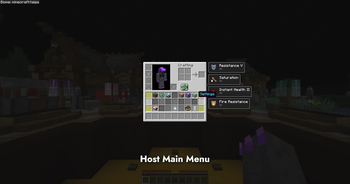 Menu > Host Main Menu