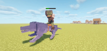 Female Orc with Orc Direwolf