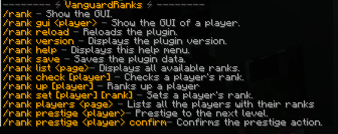 Commands