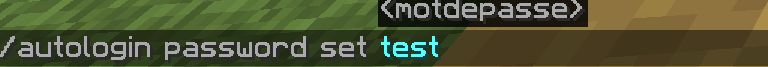The password set command !