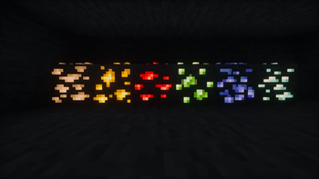 3D Glowing ores