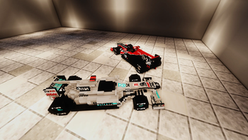 Mercedes and Virgin Racing