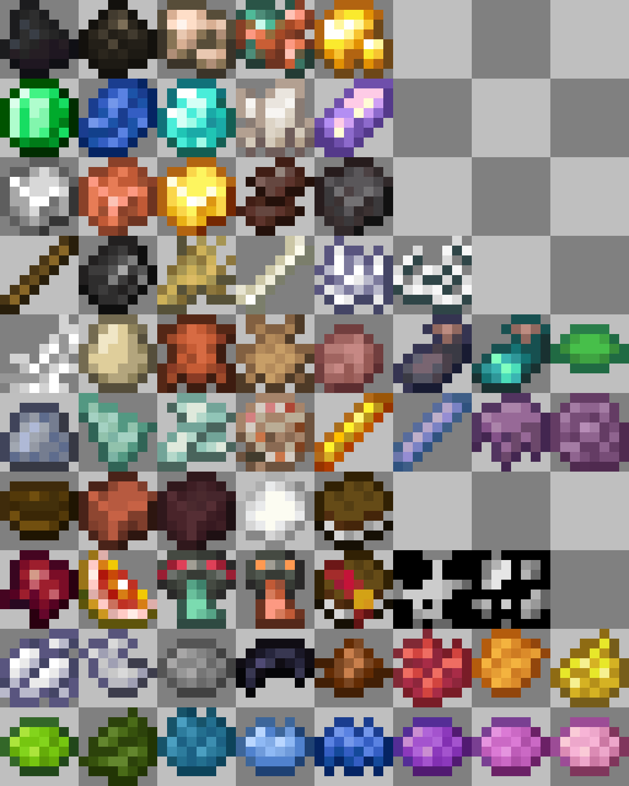 Ingredients & Spawn Eggs