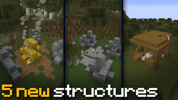 Structures in swamp