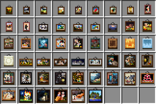 all paintings in a chest