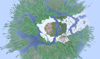 the glaciar & the Mediterranean Forest biomes