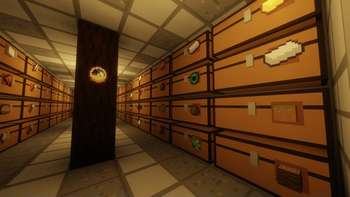 Example of item frame usage in the game