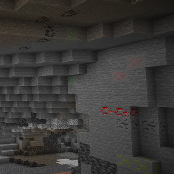 Ores in Natural Cave
