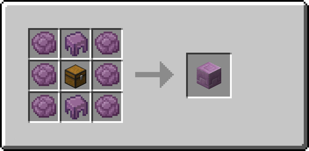 Recipe for a Purpur Shulker Box