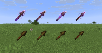 Wooden spears
