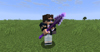 Spear with lunge in hand