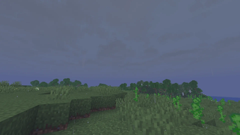 Less obstrusive rain
