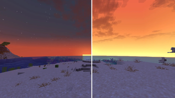 Vibrant sunsets