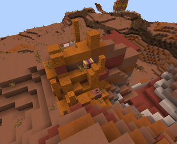 Badlands ruins