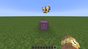 When shulker box is full and u try to deposit, this happens