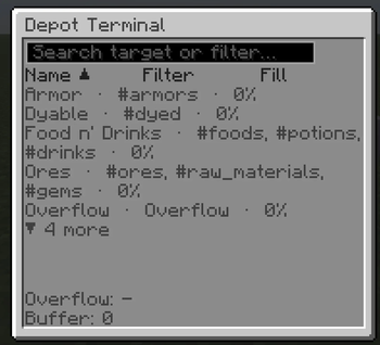 Depot Terminal GUI