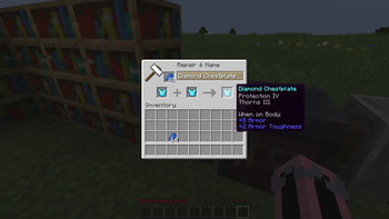 Combine enchanted items without XP