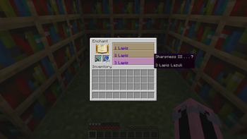 Lapis-only enchanting