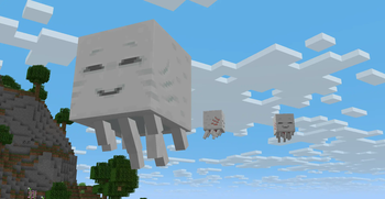 Happy Ghast and Ghastlings