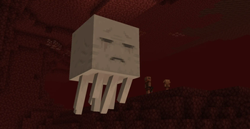 Ghast in the Nether
