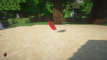 The "Phoenix Feather" dropped on the floor