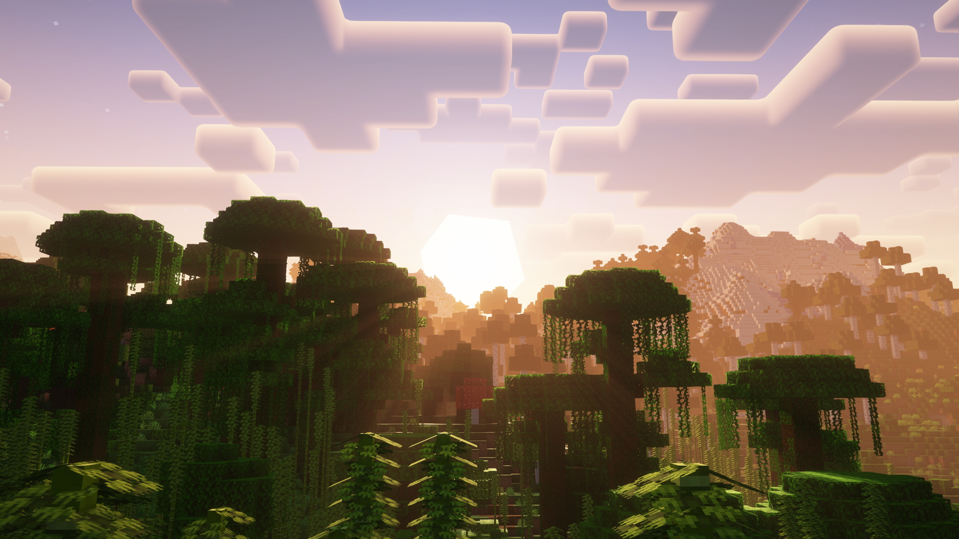 Jungle Sunset Complimentary Reimagined