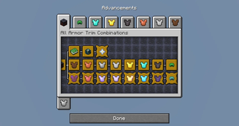 The main Advancement Tab
